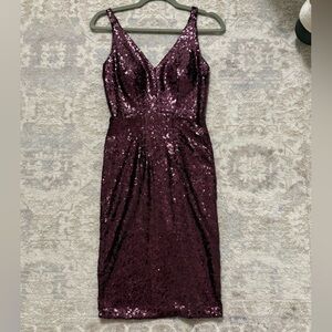Morgan & Co. Purple Sequin Dress